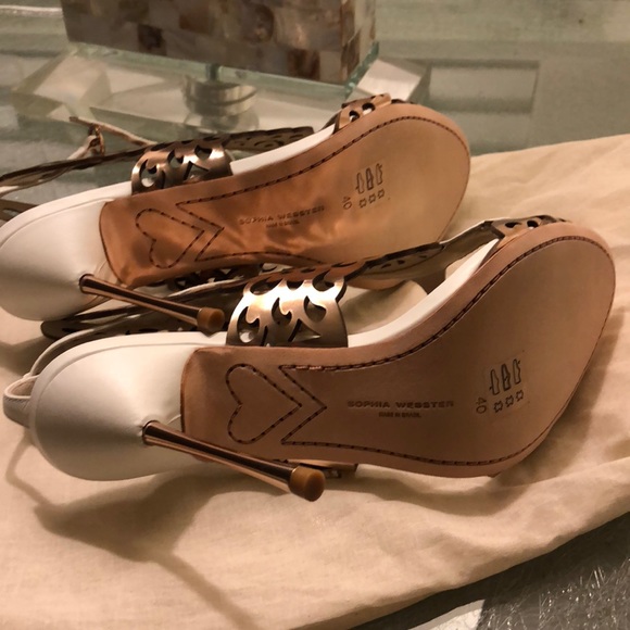 Rare/Sophia Webster Parisa rose gold wing pump - Picture 2 of 8